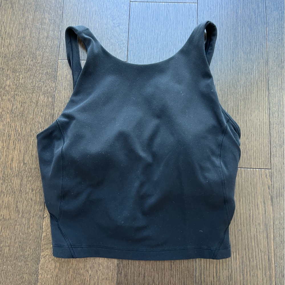 lululemon black high neck align tank